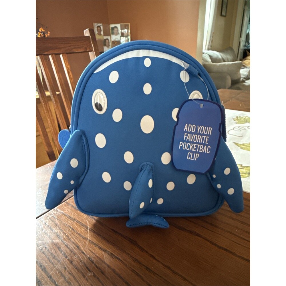 Bath & Body Works Blue Shark Mini Backpack Bag Kids Children's Brand New Gift